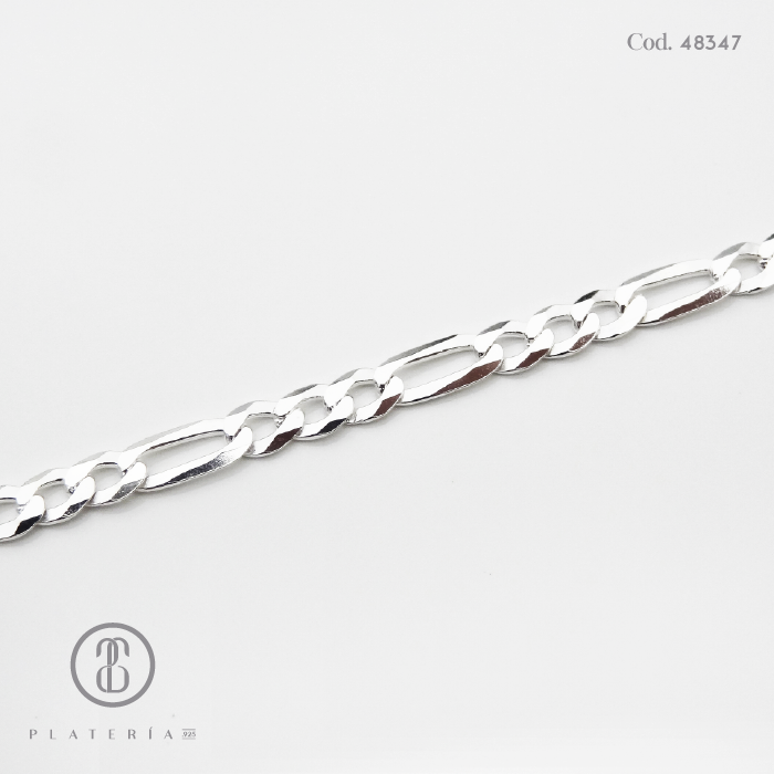 CADENA FIGARO 60CM PLATA.925