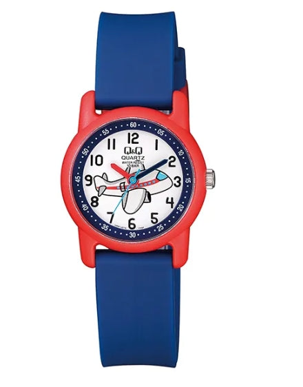 52202 RELOJ QQ HULE AZUL/ROJO