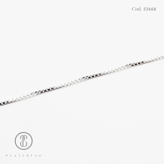 CADENA DELGADA 40CM PLATA.925
