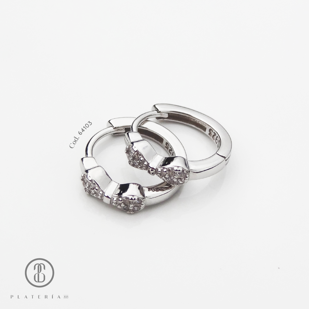 HUGGIE RODINADO LAZO PLATA.925