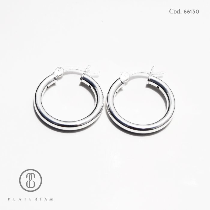 ARGOLLA LISA 18MM PLATA.925
