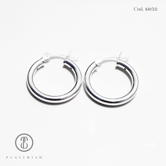 ARGOLLA LISA 18MM PLATA.925