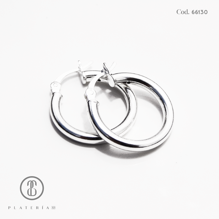 ARGOLLA LISA 18MM PLATA.925