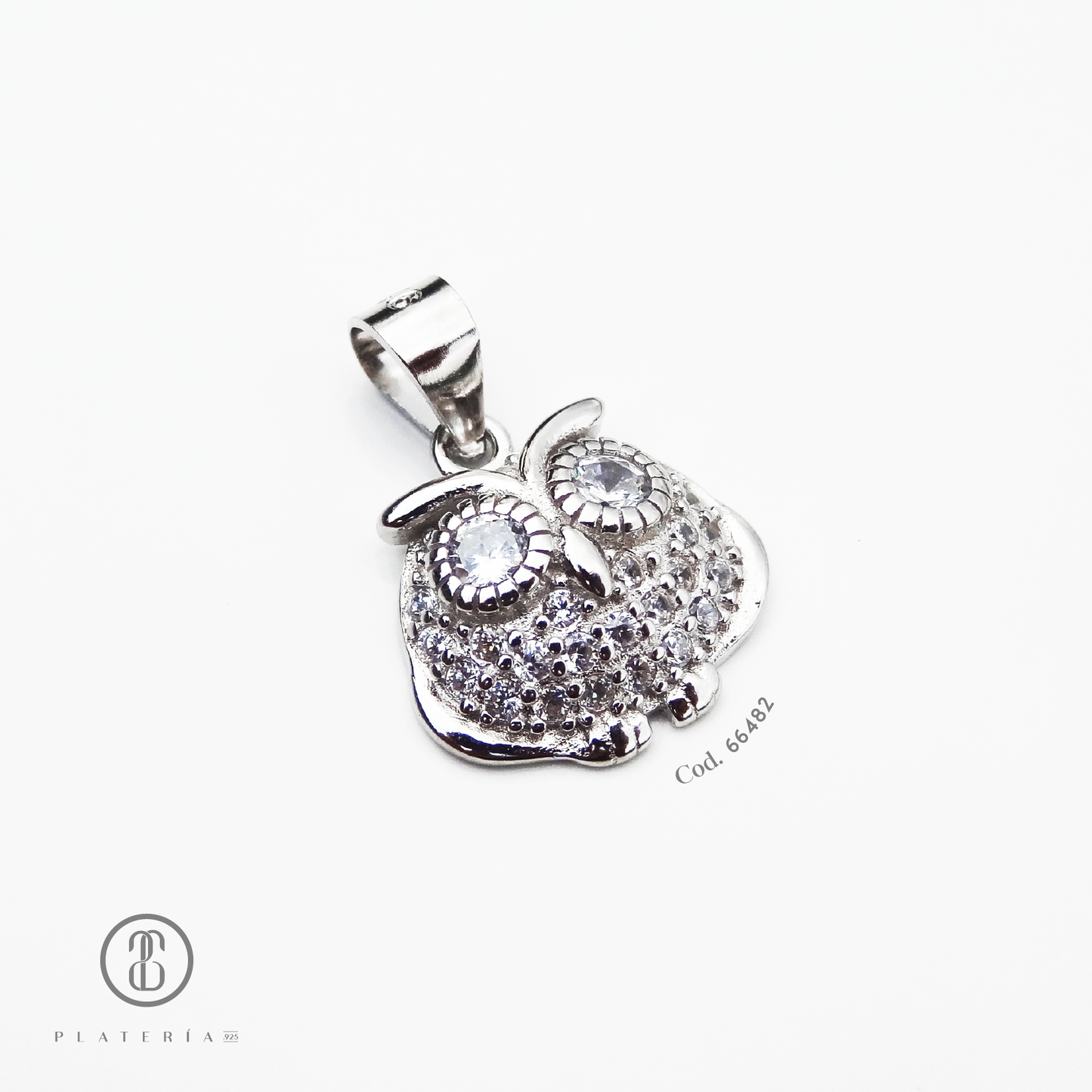 JUEGO RODINADO BUHO PLATA.925