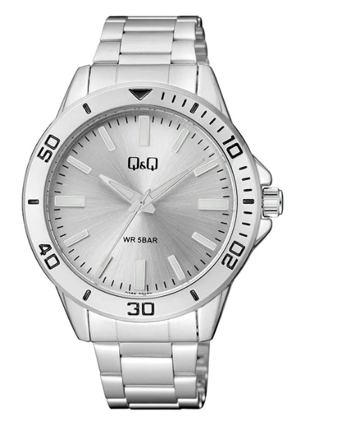66670 RELOJ QQ METAL PLATEADO