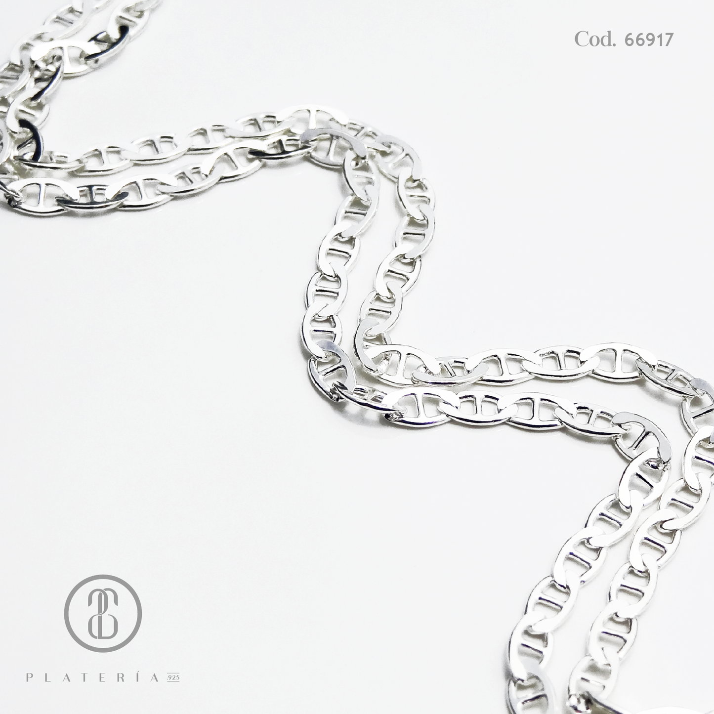 CADENA GUCCI 55CM PLATA.925