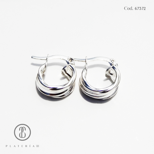 ARGOLLA LABRADA 12MM PLATA.925