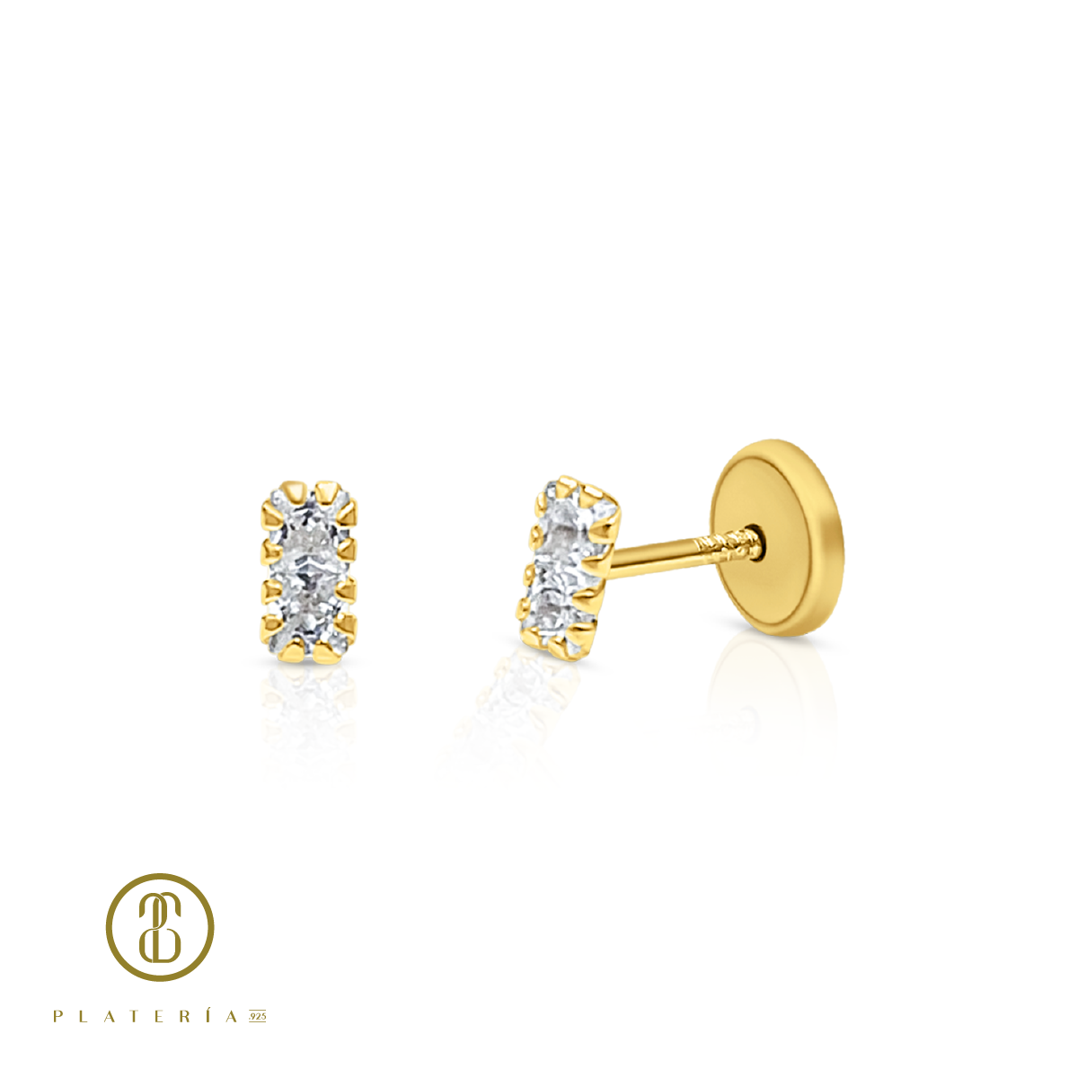 69928 ARETE TRES ZIRCON ORO 10K