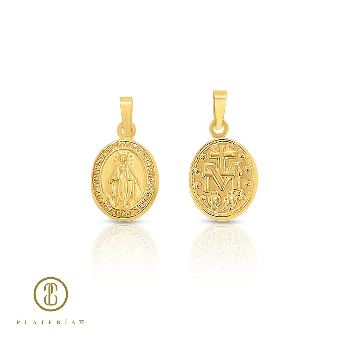 70036 DIJE VIRGEN MILAGROSA 10MM ORO 10K