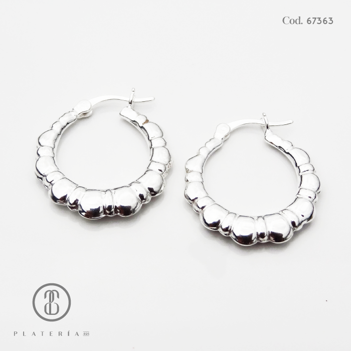 ARGOLLA LABRADA 20MM PLATA.925