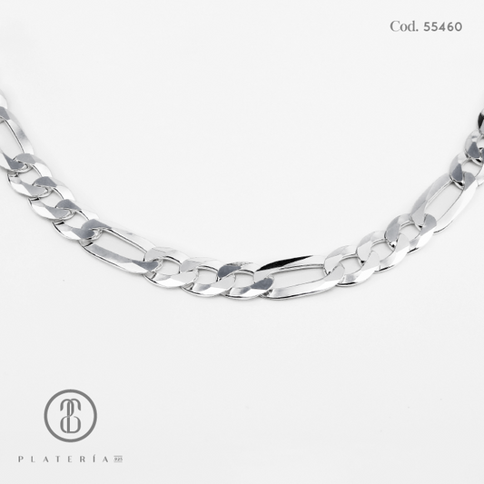 CADENA FIGARO 60CM PLATA.925