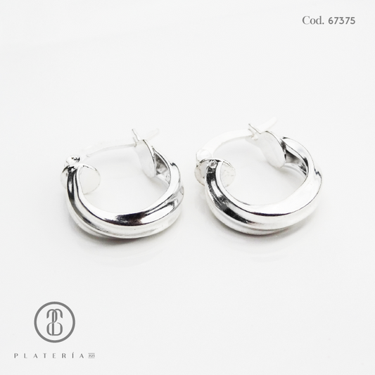 ARGOLLA LABRADO 15MM PLATA.925