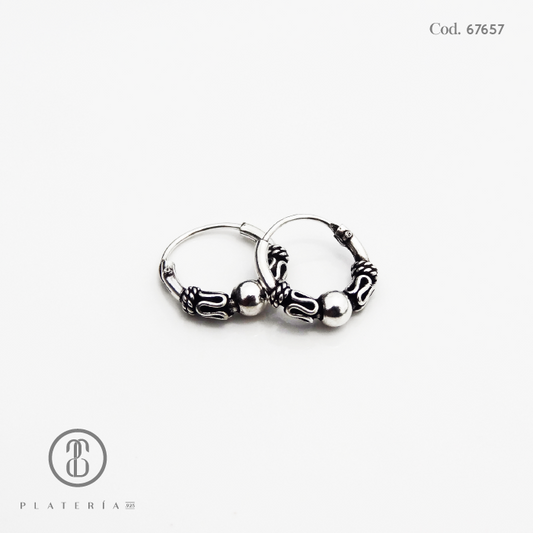 ARGOLLA BALI 1.2X10MM PLATA.925