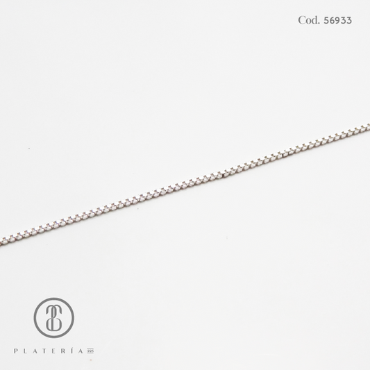 CADENA DELGADA 50CM PLATA.925