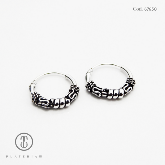 ARGOLLA BALI 1.2X12MM PLATA.925