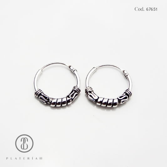 ARGOLLA BALI 1.2X15MM PLATA.925