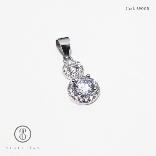 JUEGO RODINADO ZIRCON PLATA.925