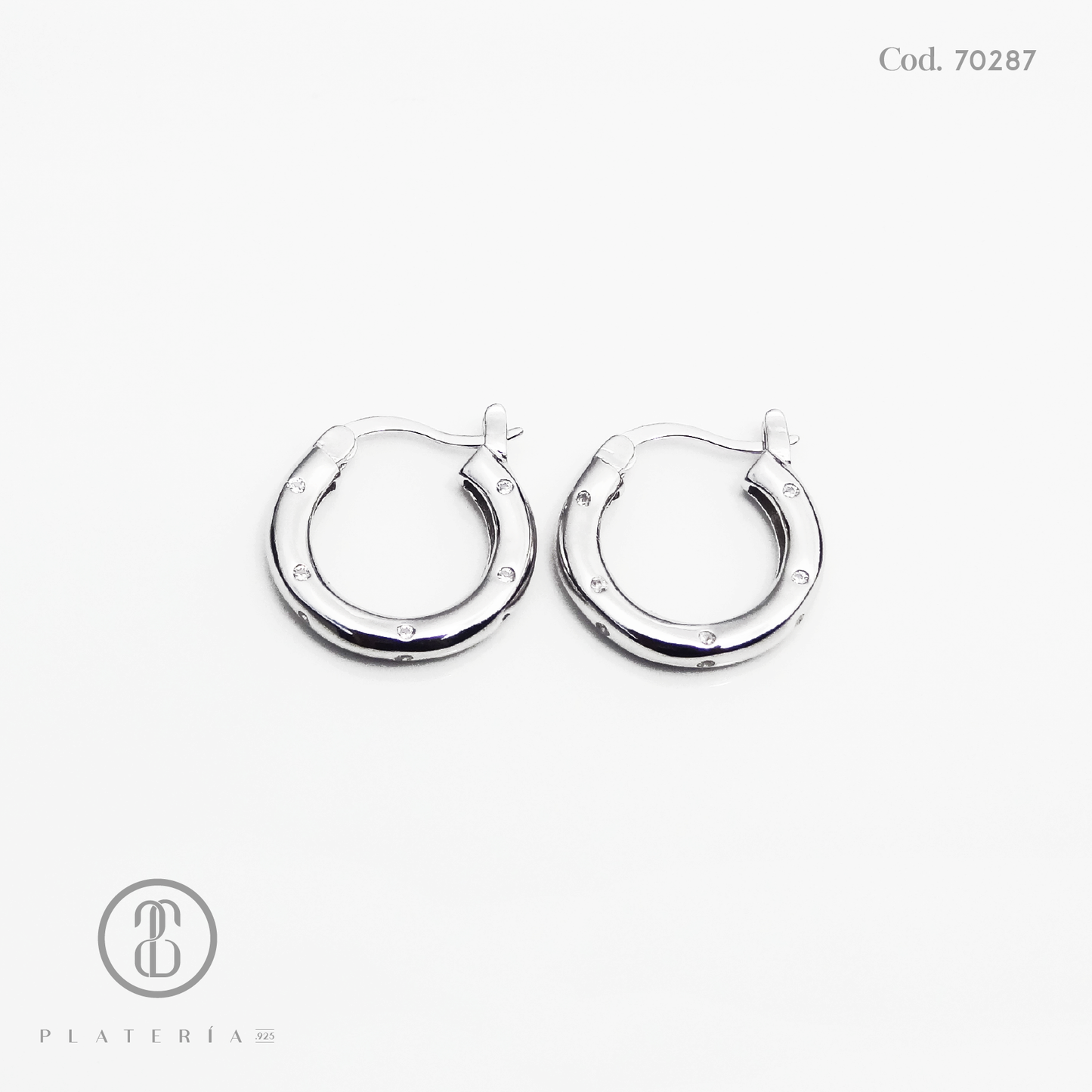 ARGOLLA RODINADA 16MM CHISPAS PLATA.925