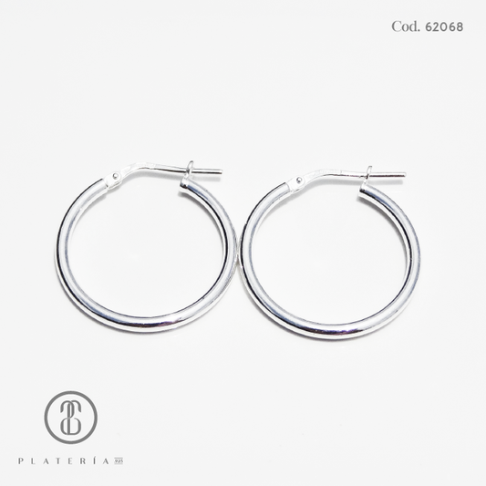 ARGOLLA LISA 30MM PLATA.925