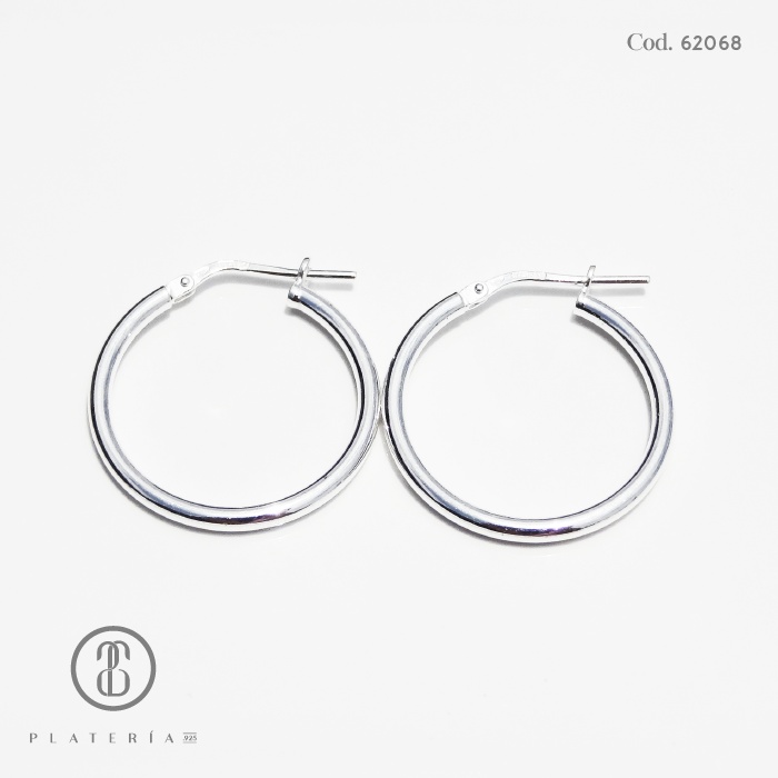 ARGOLLA LISA 30MM PLATA.925