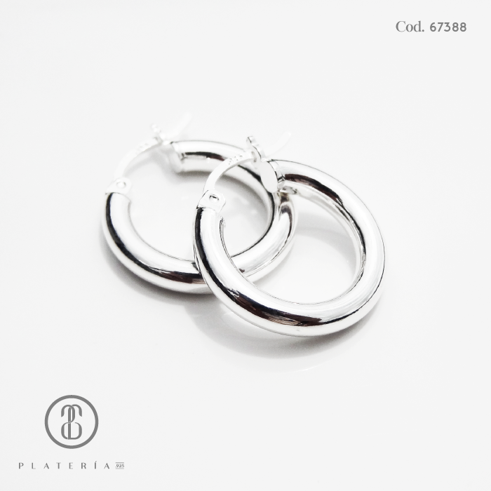 ARGOLLA LISA 18MM PLATA.925