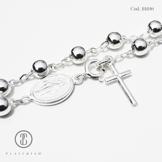 DENARIO RODINARIO VIRGEN MILAGROSA 5MM PLATA.925