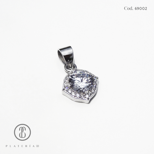 JUEGO RODINADO ZIRCON PLATA.925