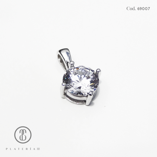 JUEGO RODINADO ZIRCON PLATA.925