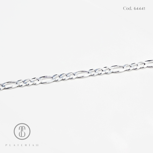 CADENA FIGARO 60CM PLATA.925
