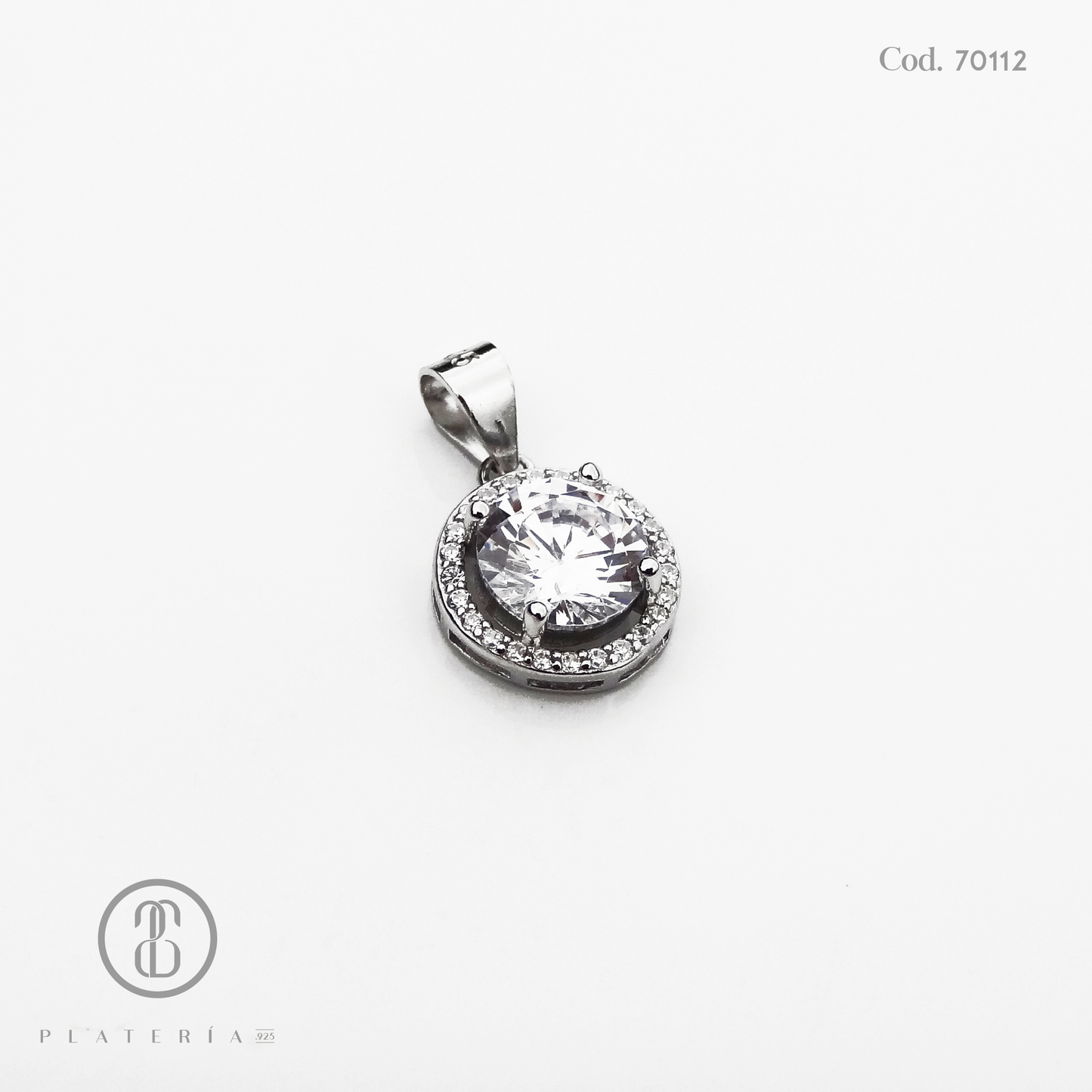 JUEGO RODINADO CON ARETE LARGO ZIRCON PLATA.925