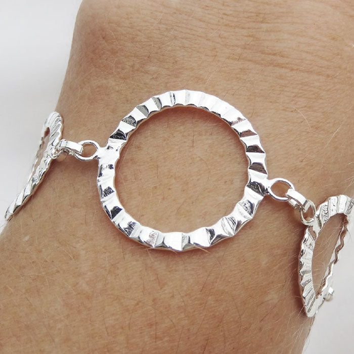 PULSERA LABRADA PLATA .925