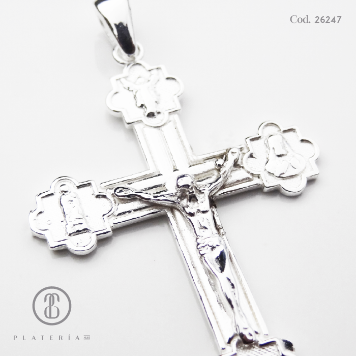 DIJE CRUZ PLATA .925