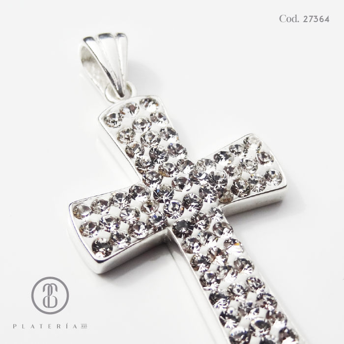DIJE CRUZ SWAROSKY PLATA .925 (I-14)