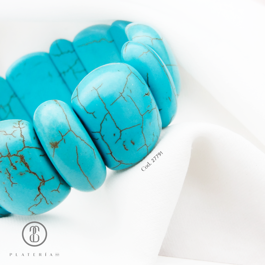 PULSERA TURQUESA X PIEZA.925