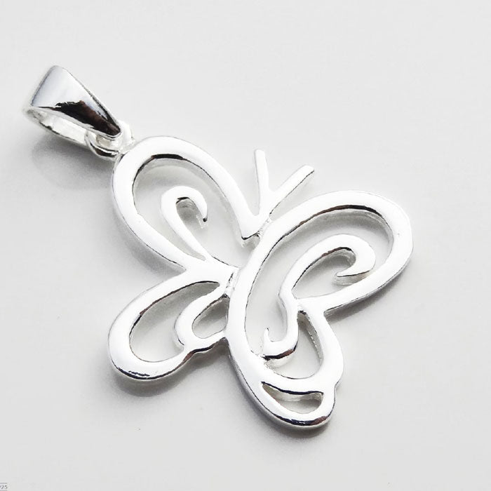 DIJE MARIPOSA LISO PLATA.925