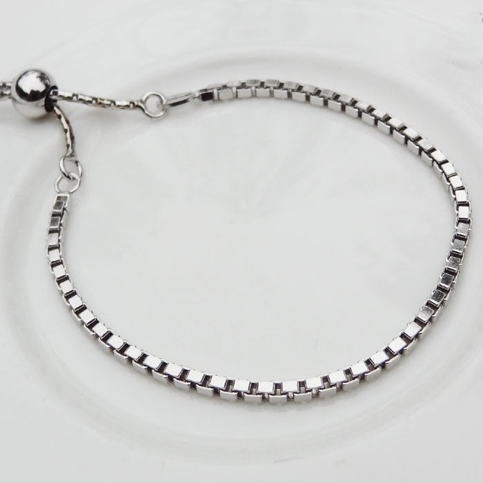 PULSERA BF CUADRADA PLATA.925