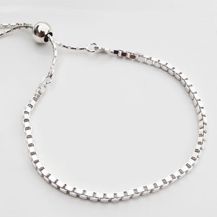 PULSERA BEST FRIEND CUADRO PLATA.925