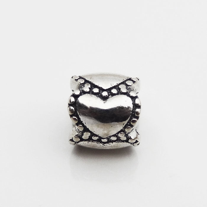 DIJE PARA PULSERA CORAZONES PLATA.925