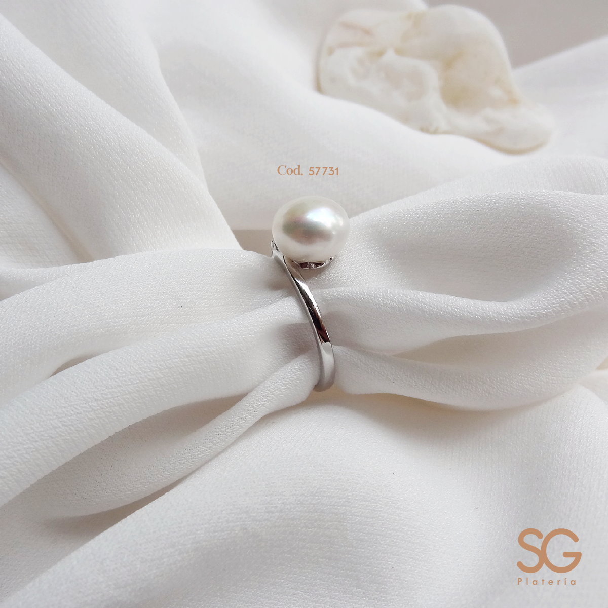 ANILLO PERLA CULTIVADA PLATA.925