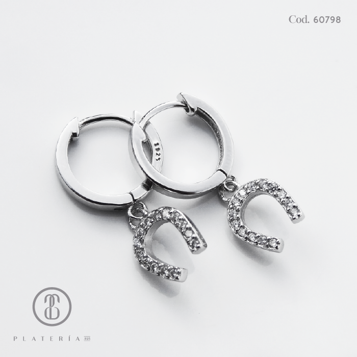 ARGOLLA RODINADA DIJE HERRADURA PLATA.925