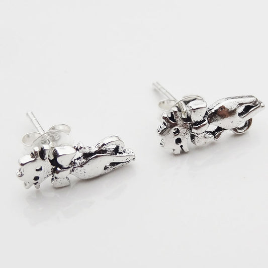 ARETE CORTO GATITO PLATA.925