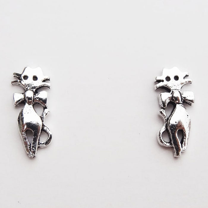 ARETE CORTO GATITO PLATA.925
