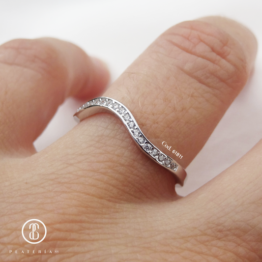 ANILLO RODINADO PLATA.925