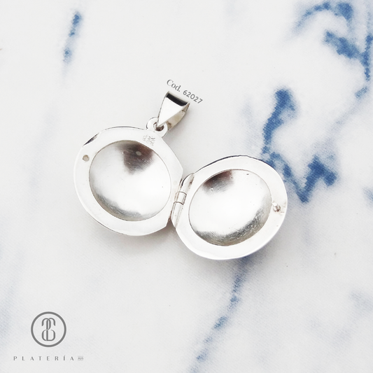 RELICARIO REDONDO PLATA.925