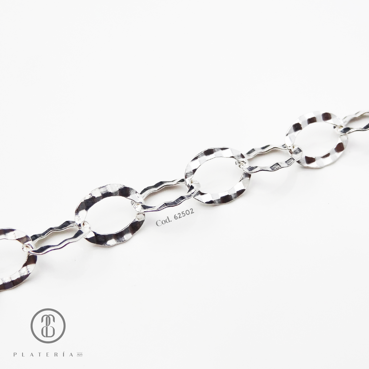 PULSERA ESLABONES PLATA.925