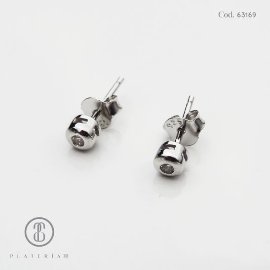 ARETE RODINADO BISELADO 2MM PLATA.925