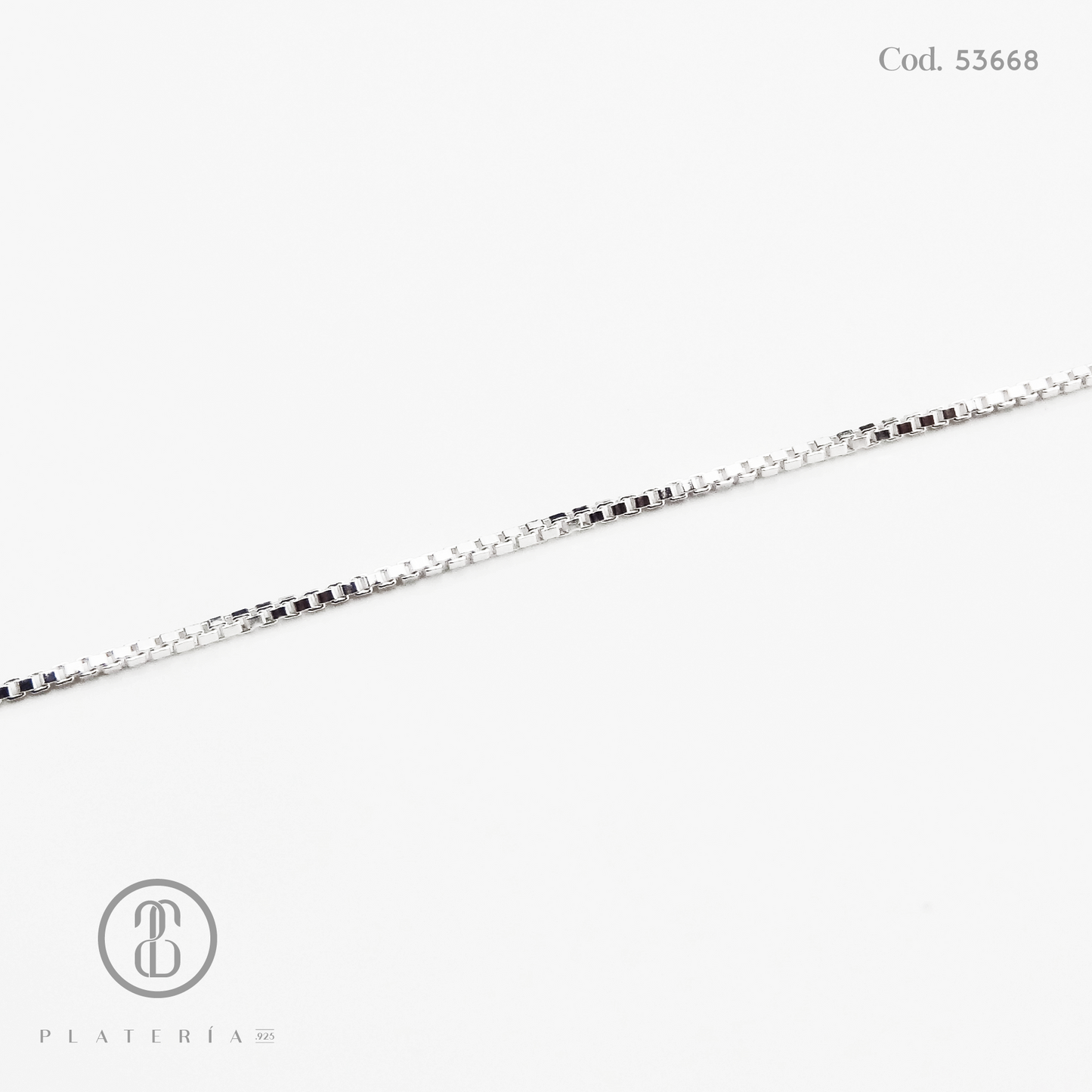 CADENA DELGADA 40CM PLATA.925