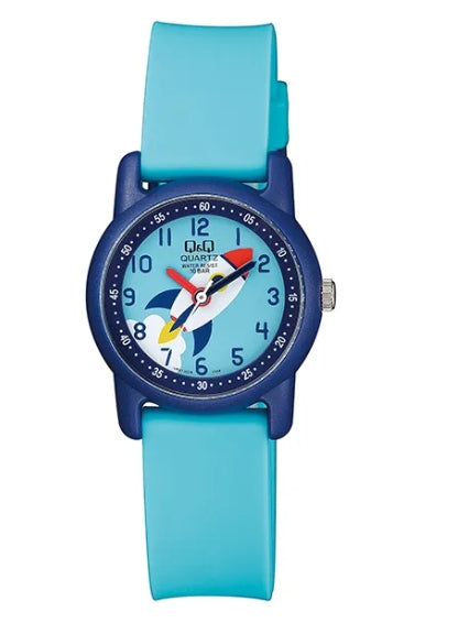53810 RELOJ NIÑO HULE AZUL/CELESTE
