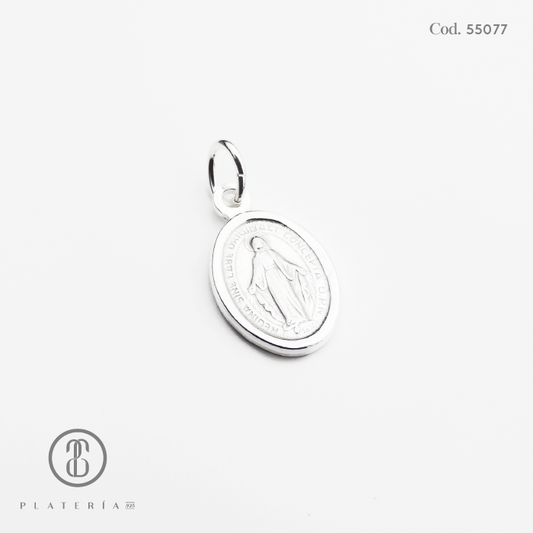 MEDALLA VIRGEN MILAGROSA 14MM PLATA.925