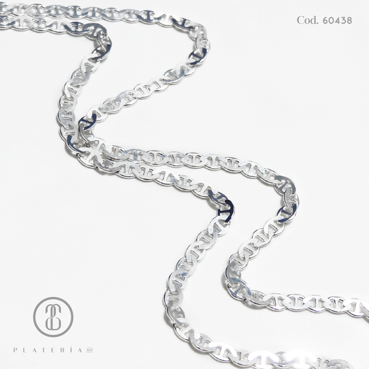 CADENA GUCCI 60CM PLATA.925